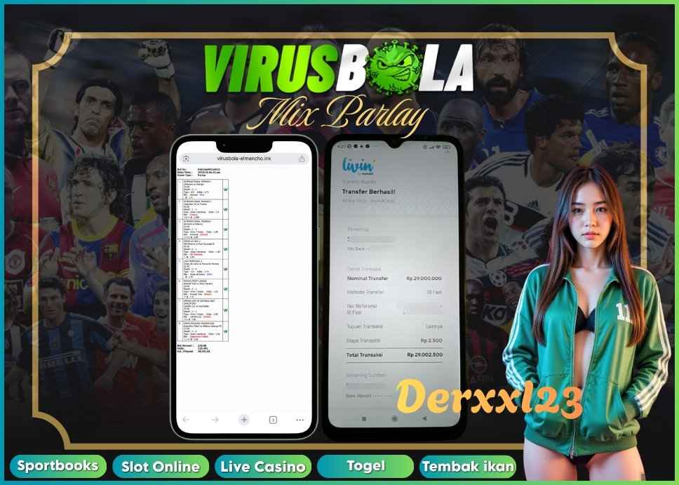 VIRUSBOLA JACKPOT SPORTBOOK Rp. 30jt – MIX PARLAY