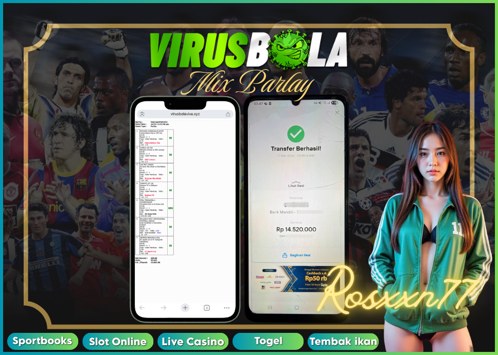 VIRUSBOLA JACKPOT SPORTBOOK Rp. 14jt – MIX PARLAY