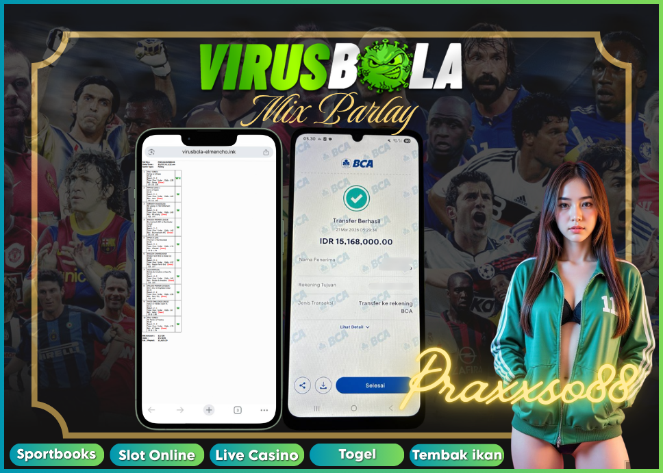 VIRUSBOLA JACKPOT SPORTBOOK Rp. 17jt – MIX PARLAY
