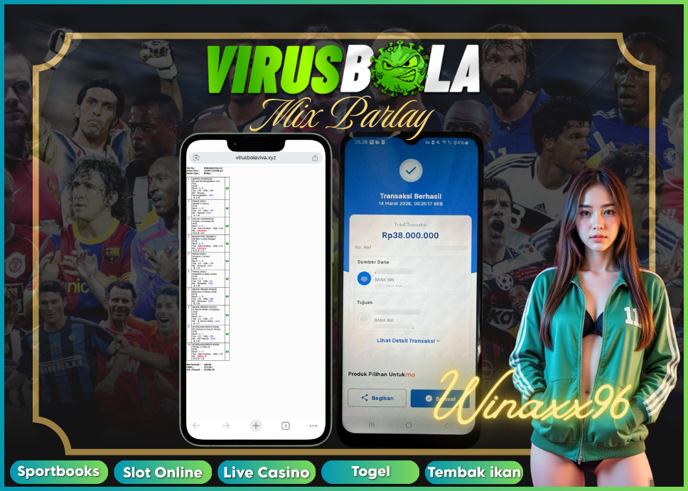 VIRUSBOLA JACKPOT SPORTBOOK Rp. 37jt – MIX PARLAY
