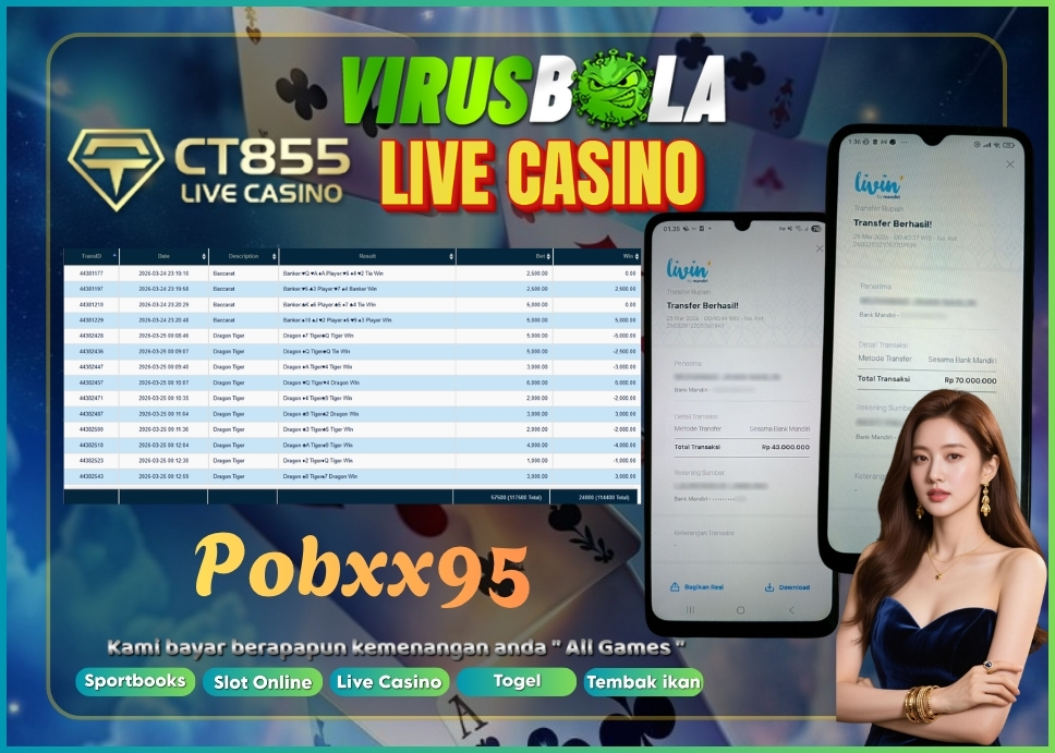 VIRUSBOLA JACKPOT BARCARRAT Rp. 114jt – CT CASINO