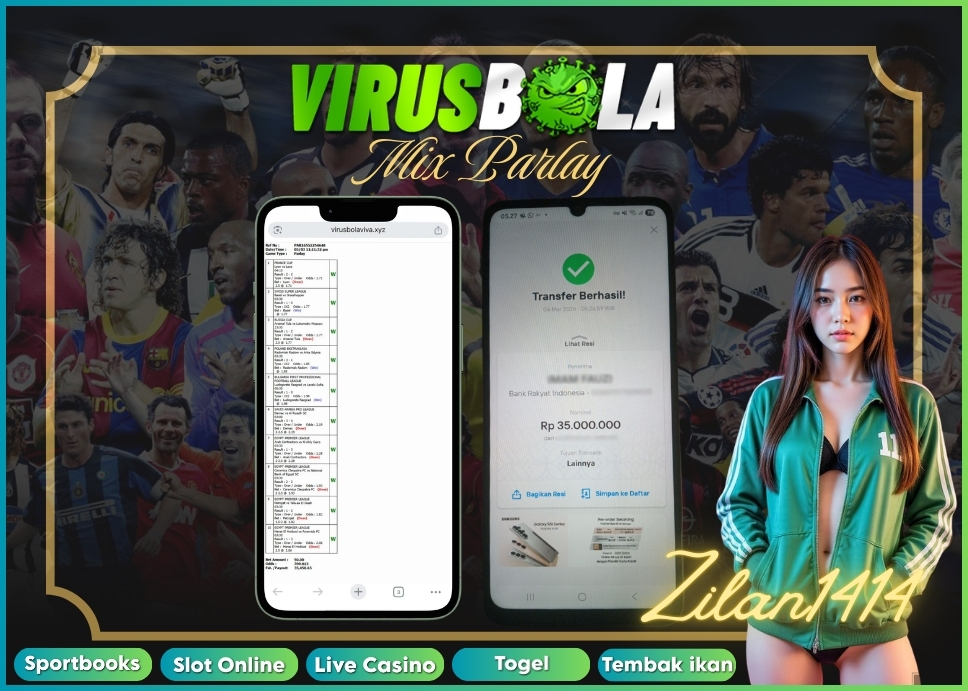 VIRUSBOLA JACKPOT SPORTBOOK Rp. 35jt – MIX PARLAY