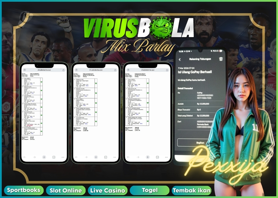 VIRUSBOLA JACKPOT SPORTBOOK Rp. 16jt – MIX PARLAY
