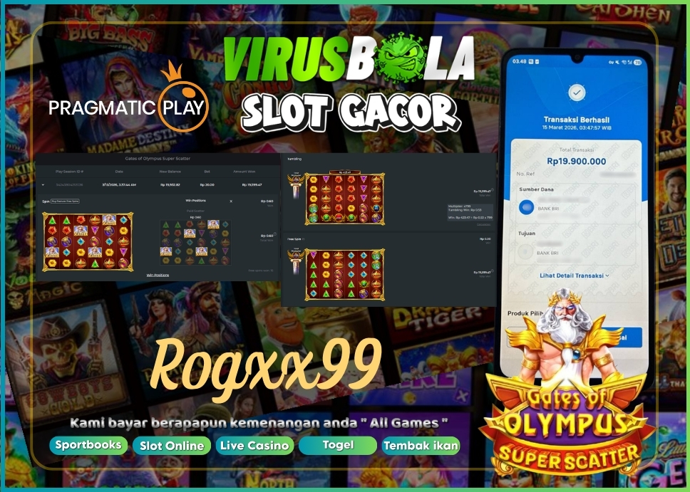 VIRUSBOLA JACKPOT PRAGMATIC PLAY Rp. 19jt – GATE OF OLYMPUS SUPER SCATTER
