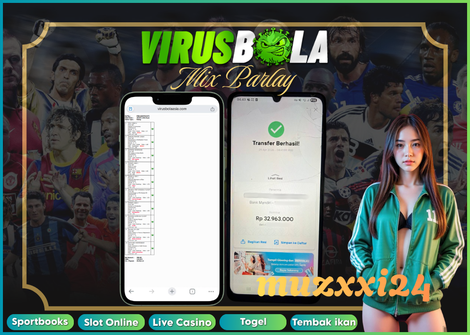 VIRUSBOLA JACKPOT SPORTBOOK Rp. 35jt – MIX PARLAY