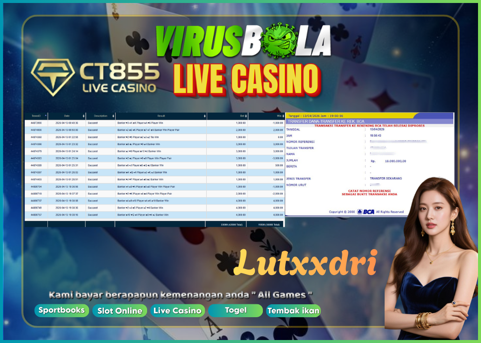 VIRUSBOLA JACKPOT BARCARRAT Rp. 18jt – CT CASINO