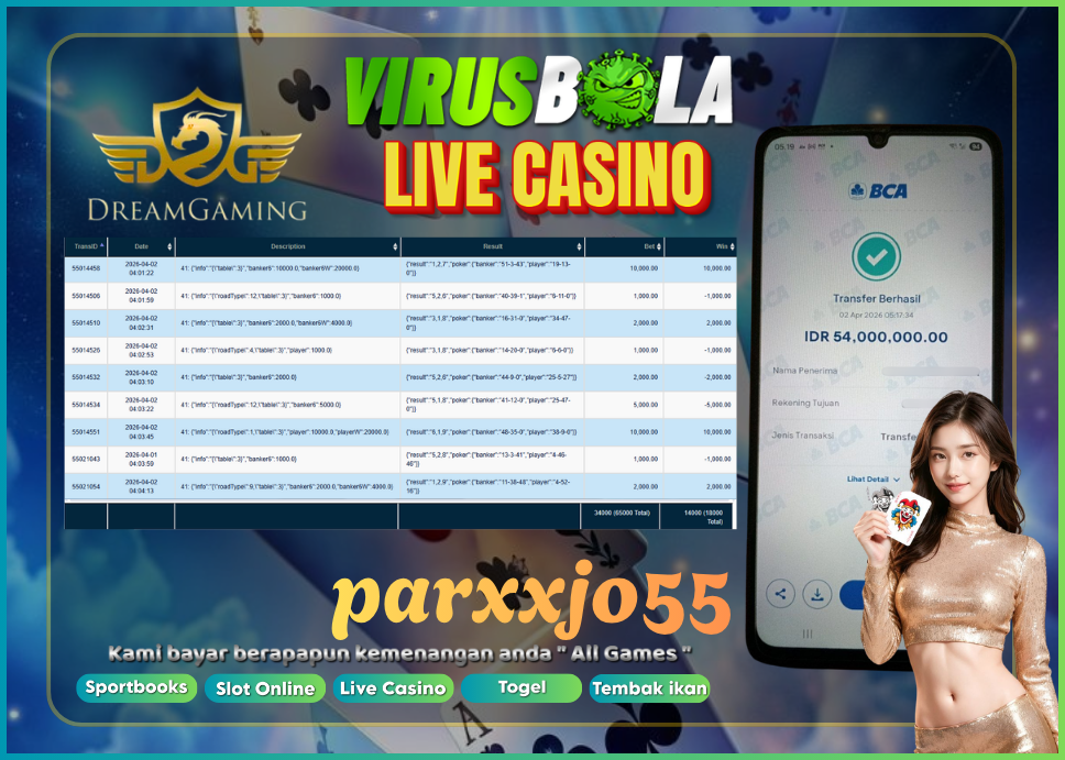 VIRUSBOLA JACKPOT BACCARAT Rp. 34jt – DREAM GAMING