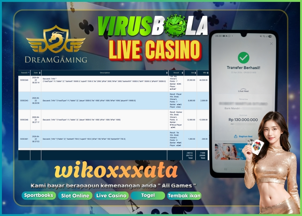 VIRUSBOLA JACKPOT BACCARAT Rp. 80jt – DREAM GAMING
