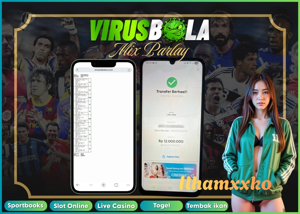VIRUSBOLA JACKPOT SPORTBOOK Rp. 12jt – MIX PARLAY