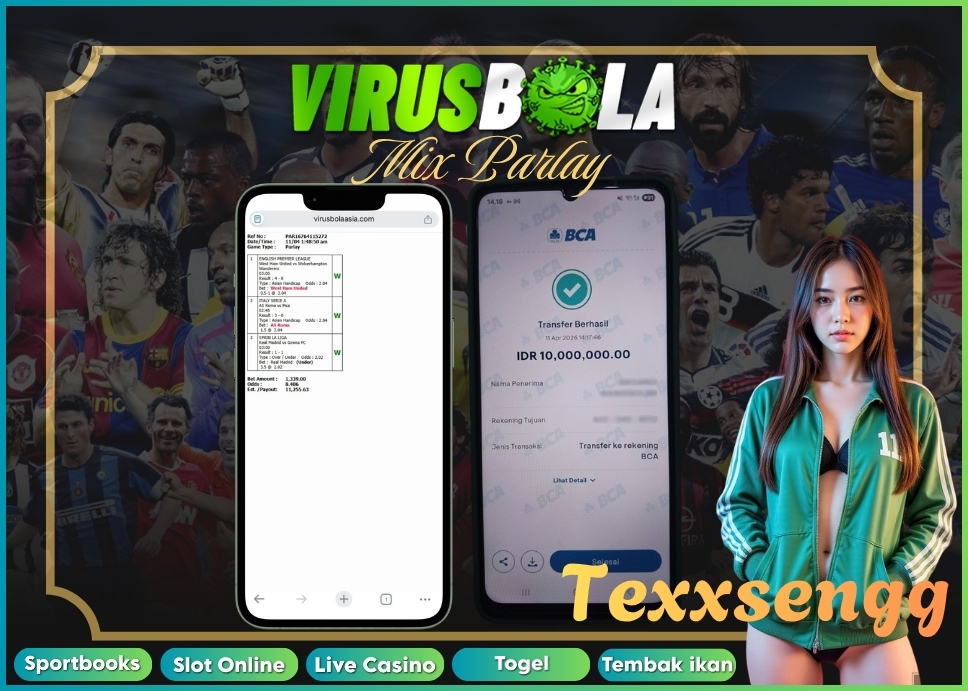 VIRUSBOLA JACKPOT SPORTBOOK Rp. 9jt – MIX PARLAY