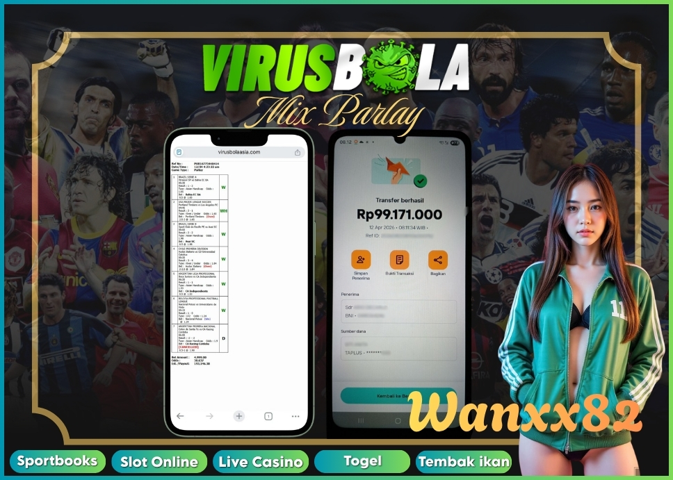 VIRUSBOLA JACKPOT SPORTBOOK Rp. 76jt – MIX PARLAY