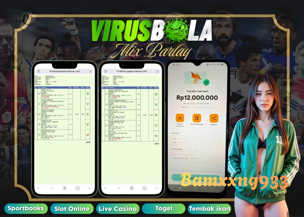 VIRUSBOLA JACKPOT SPORTBOOK Rp. 12jt – MIX PARLAY