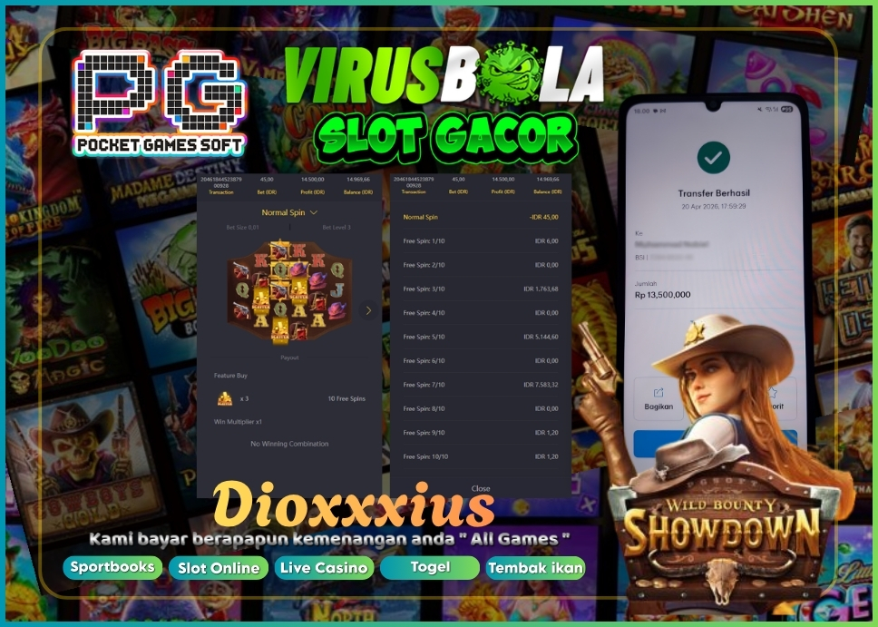 VIRUSBOLA JACKPOT PG SOFT Rp. 12jt – WILD BOUNTY SHOWDOWN